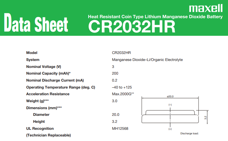 CR2032HR