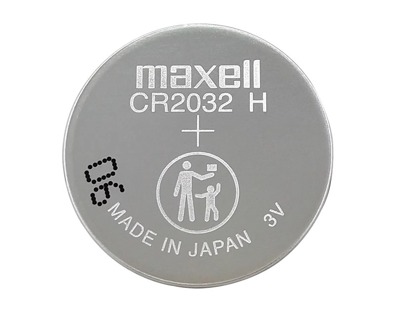 Maxell CR2032H用于动物电子计步器，标称输出电压3V
